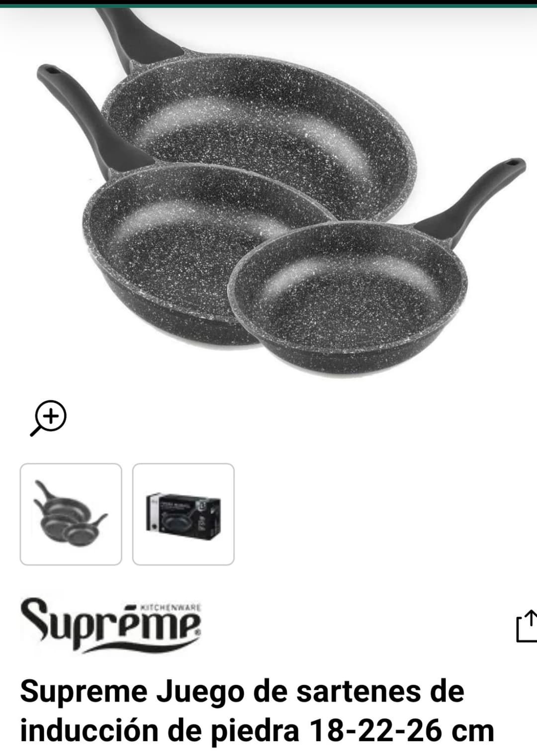 PACK 3 SARTÉN ALUMINIO INDUCTION SYSTEM